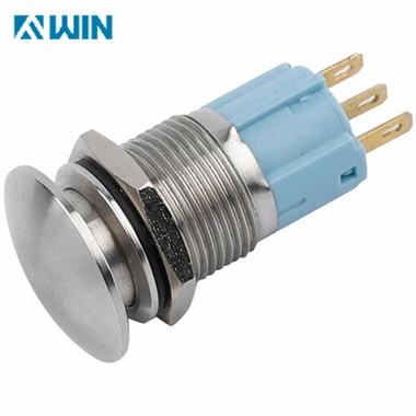 16 ملی میٹر راؤنڈ میٹل پش بٹن