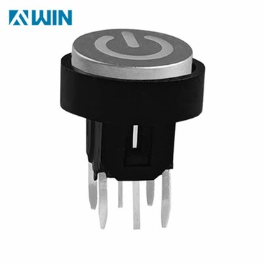 گول سیاہ ٹوپی کے ساتھ روشن تدبیر سوئچ