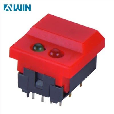 ریڈ ایل ای ڈی الیومینیٹڈ ٹیکٹائل پش بٹن سوئچ